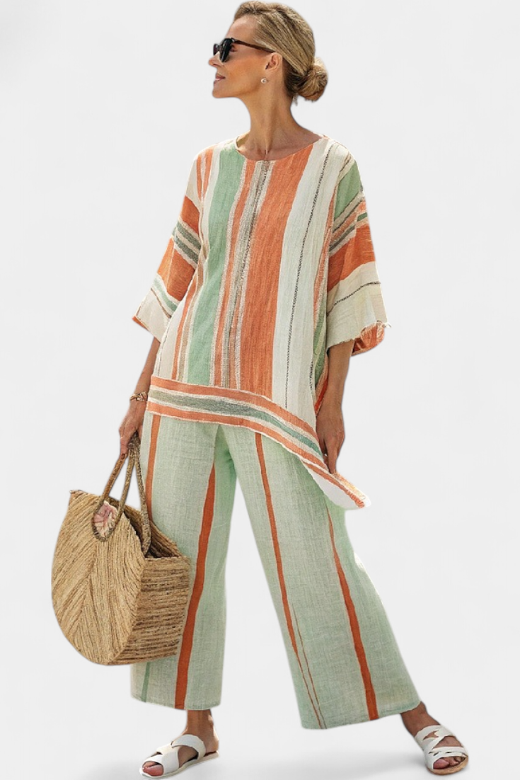 Bellmere | Haut Asymétrique Élégant & Pantalon Large