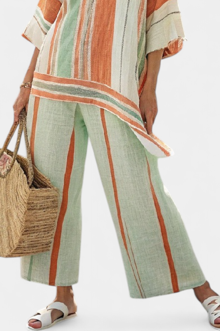 Bellmere | Haut Asymétrique Élégant & Pantalon Large