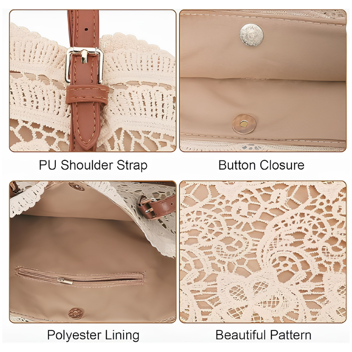 Peicees | Sac à bandoulière en dentelle