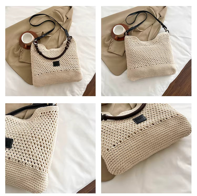 Petra™ | Le Sac à Bandoulière en Perles de Bois