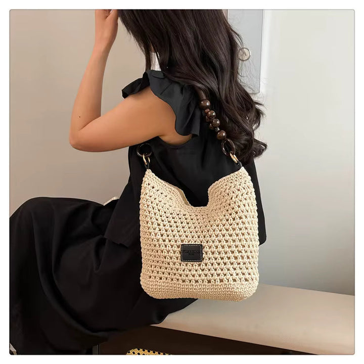 Petra™ | Le Sac à Bandoulière en Perles de Bois