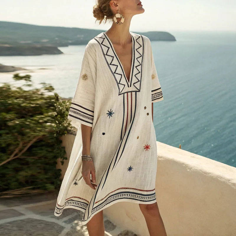 Naomi - Robe de Plage Élégante et Polyvalente pour les Jours D'été