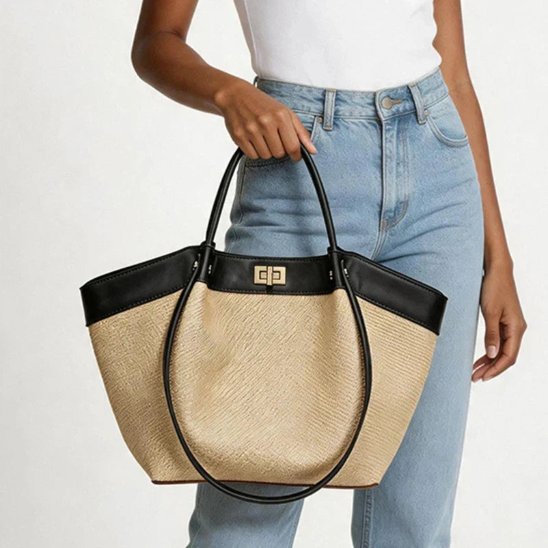 Sac fourre-tout tissé Mattan