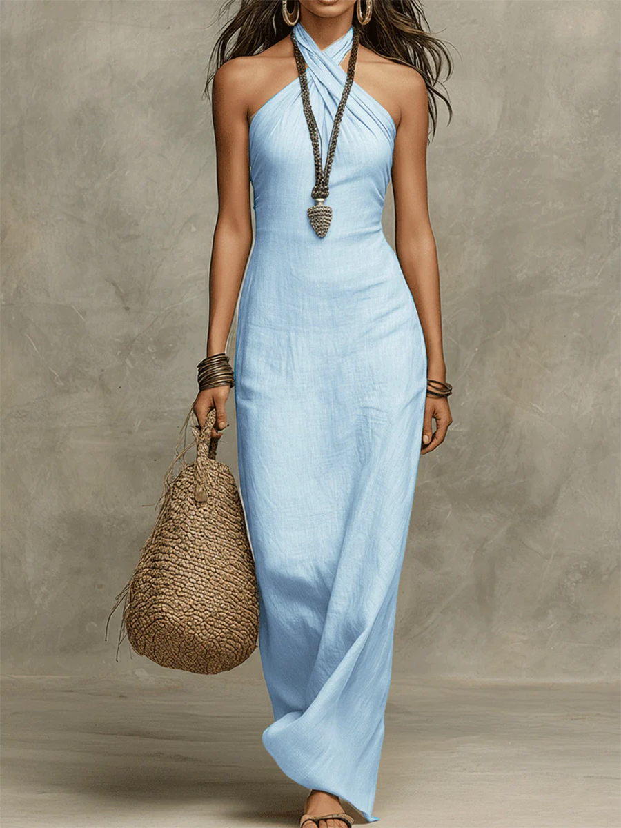 Nila | Robe Maxi Élégante de Style Vintage
