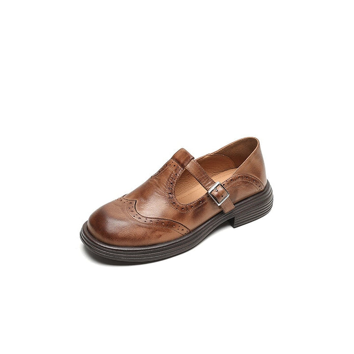 Elvara | Élégantes Mary Janes en Cuir