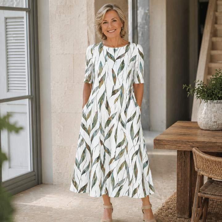 Evelia | Robe Midi Aérée à Fleurs