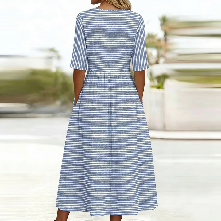 Arlisse | Robe Midi à Rayures