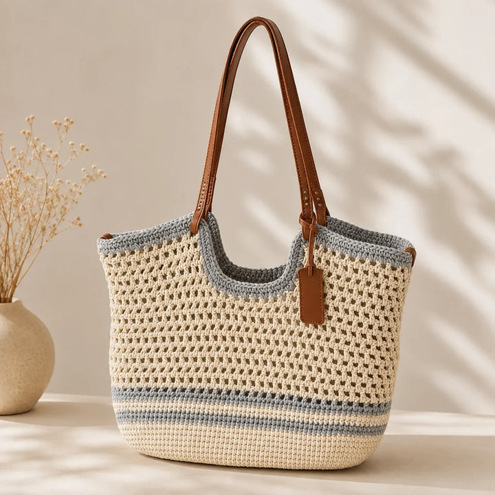 Clare Bicolore | Sac Fourre-Tout Tissé à la Main