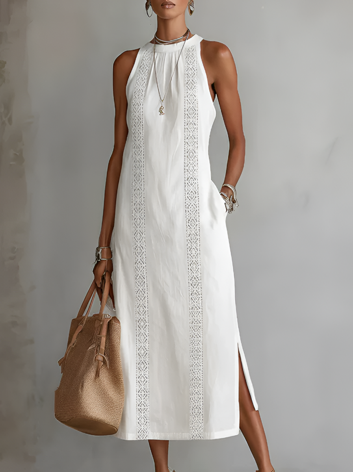 Aurevelle | Robe Midi Légère avec Broderie