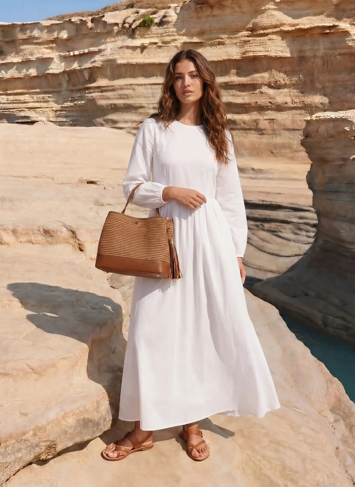 Sac Kendy en Cuir et Raphia Édition Limitée Cuir