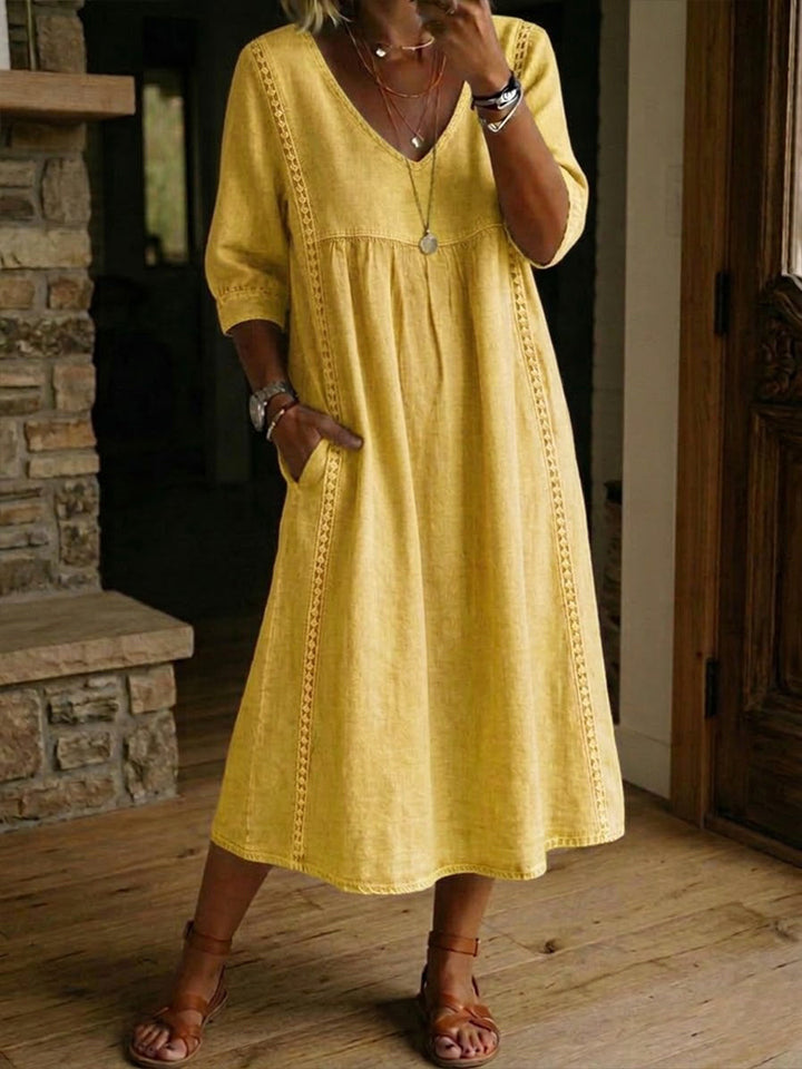 Valence | Robe Midi Légère avec Dentelle