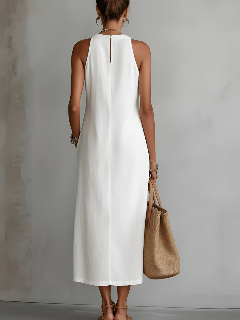 Aurevelle | Robe Midi Légère avec Broderie