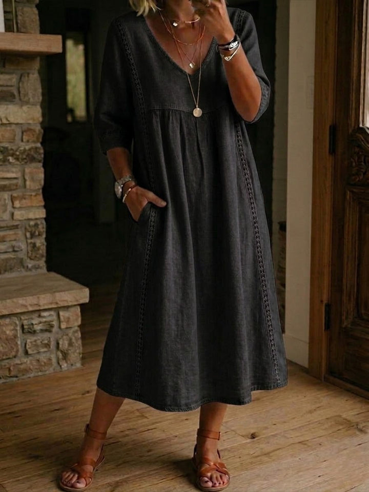 Valence | Robe Midi Légère avec Dentelle