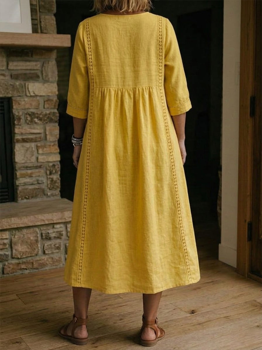 Valence | Robe Midi Légère avec Dentelle