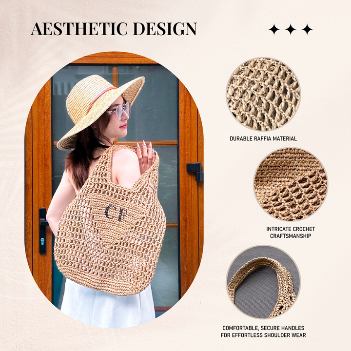 Sac Cabas en Raffia | Achetez 1, Recevez 1 GRATUIT