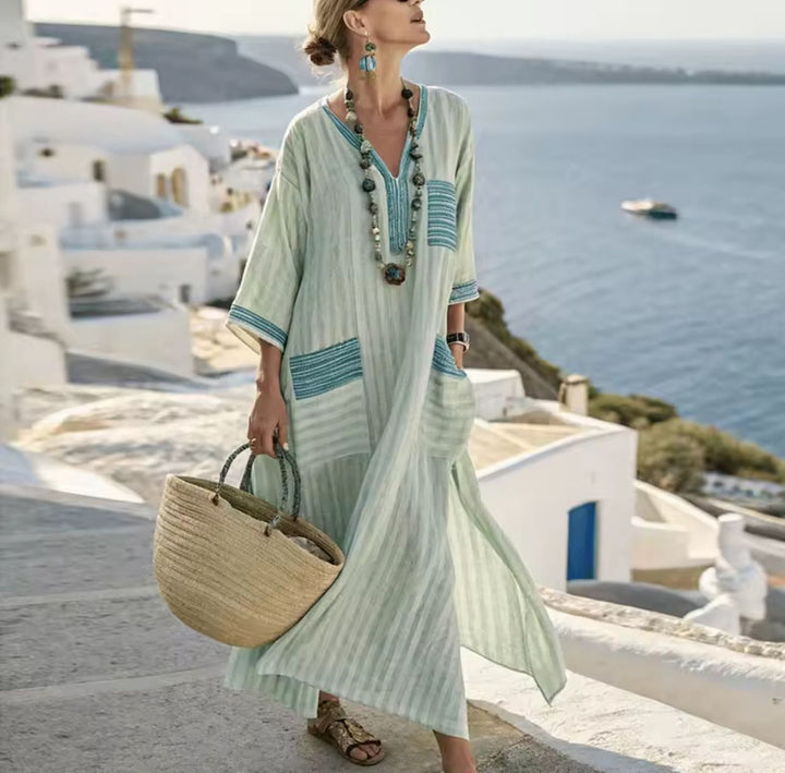 Robe Longue Élégante Mary pour un Look Estival Stylé