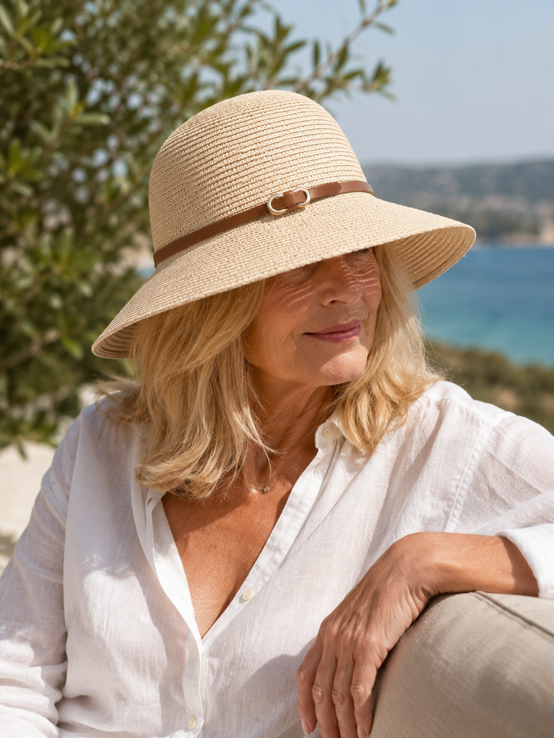 Amelune™ Chapeau de Soleil Élegant à Large Bord
